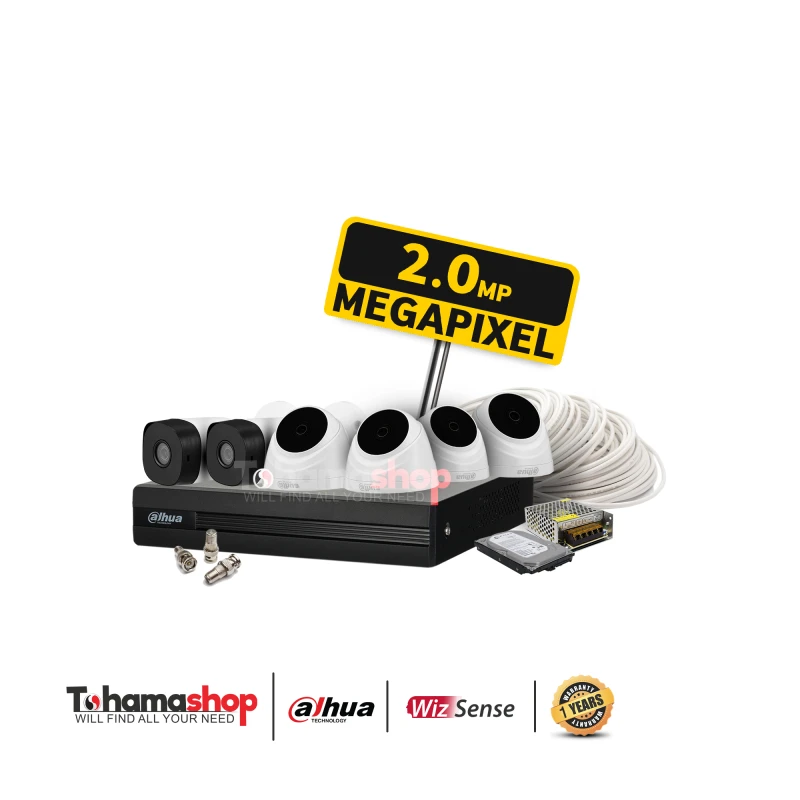 عرض 6 كاميرا مراقبة داهوا دقة 2 ميجا