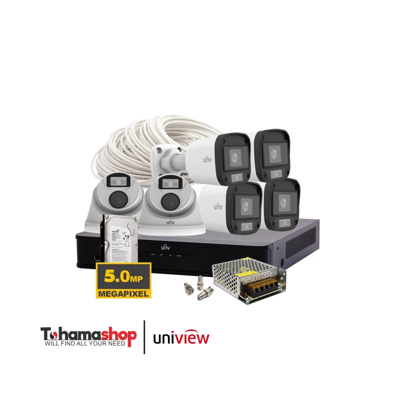 عرض 6 كاميرا مراقبة يونيفيو دقة 5 ميجا بكسل