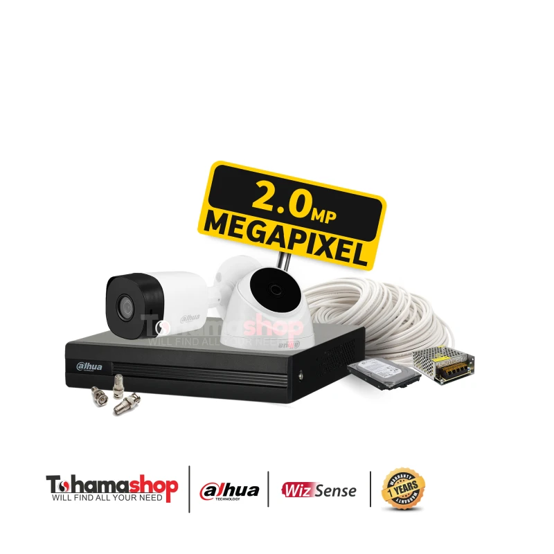 عرض 2 كاميرا مراقبة داهوا دقة 2 ميجا