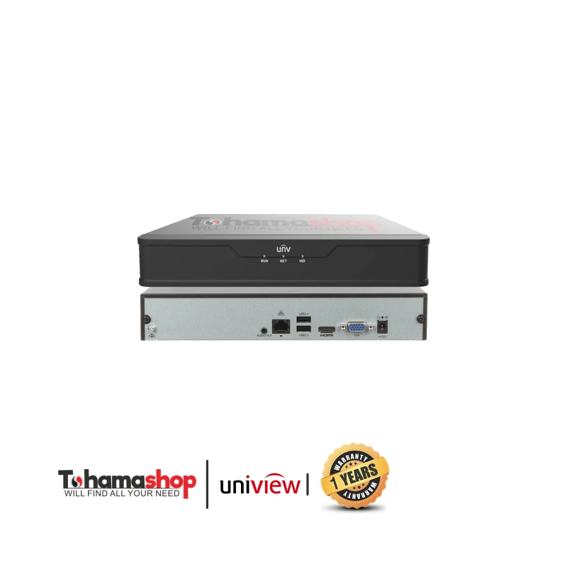 جهاز عرض و تسجيل شبكي يونيفيو 8 قناة بدقة 5 ميجا بكسل