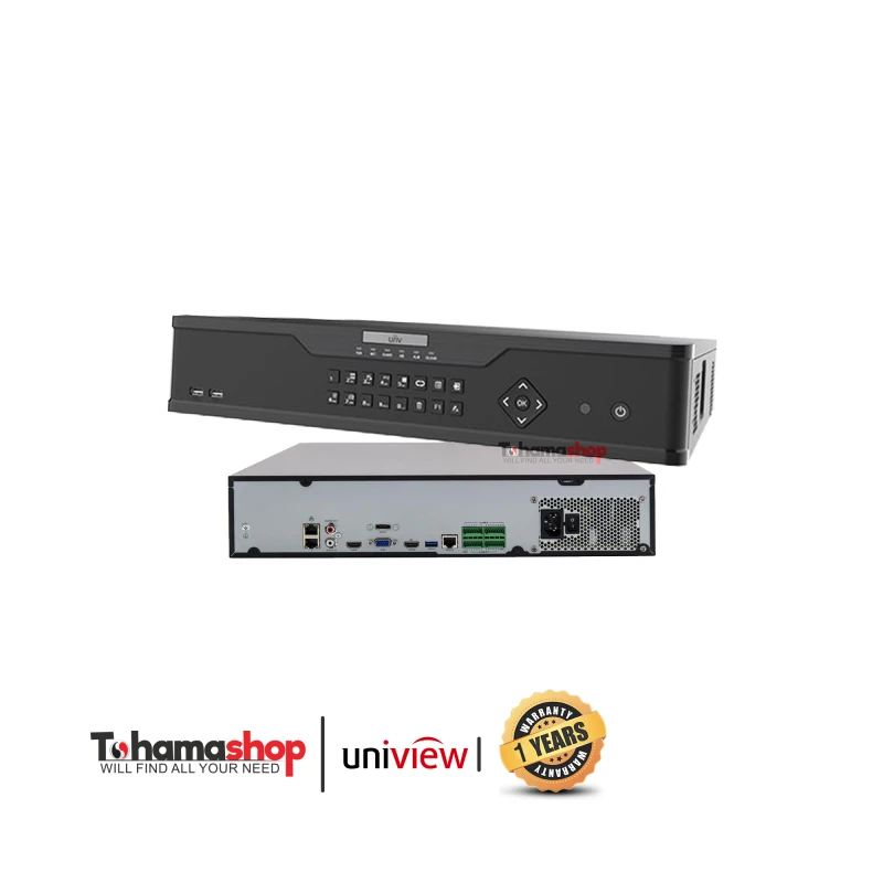 جهاز عرض و تسجيل شبكي يونيفيو 64 قناة بدقة 12 ميجا بكسل يدعم 8 هارد