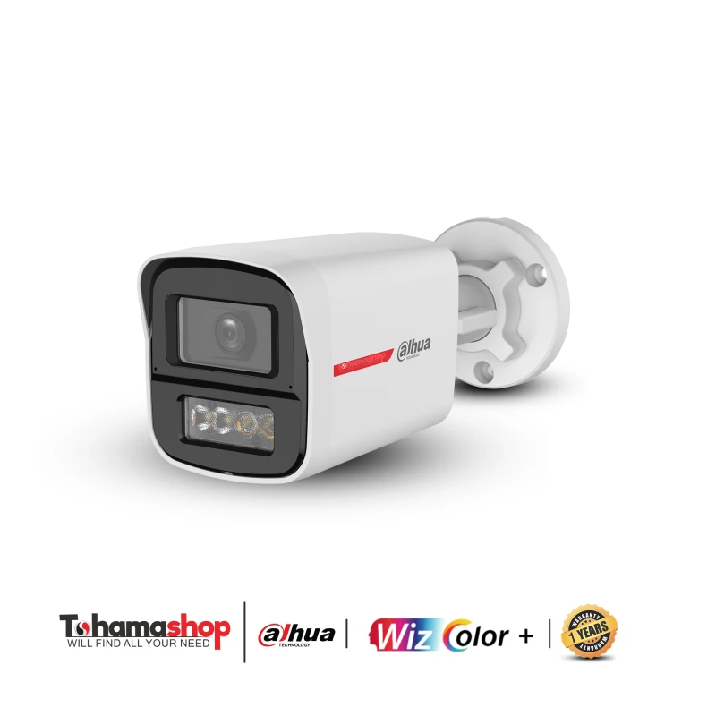 كاميرا داهو خارجيه عين ثابتة البؤرة من نوع WizColor HDCVI بدقة 2 ميجا