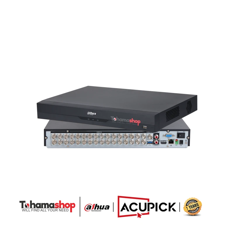 32CH Penta-brid 5MP Value/1080P 1U 2HDDs WizSense Digital Video Recorder