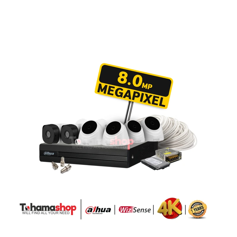 عرض 6 كاميرا مراقبة داهوا دقة 8 ميجا